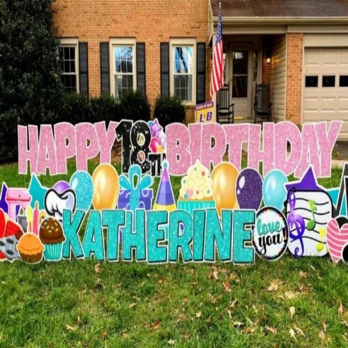 Decoration Corrugated Plastics Lawn Yard Sign